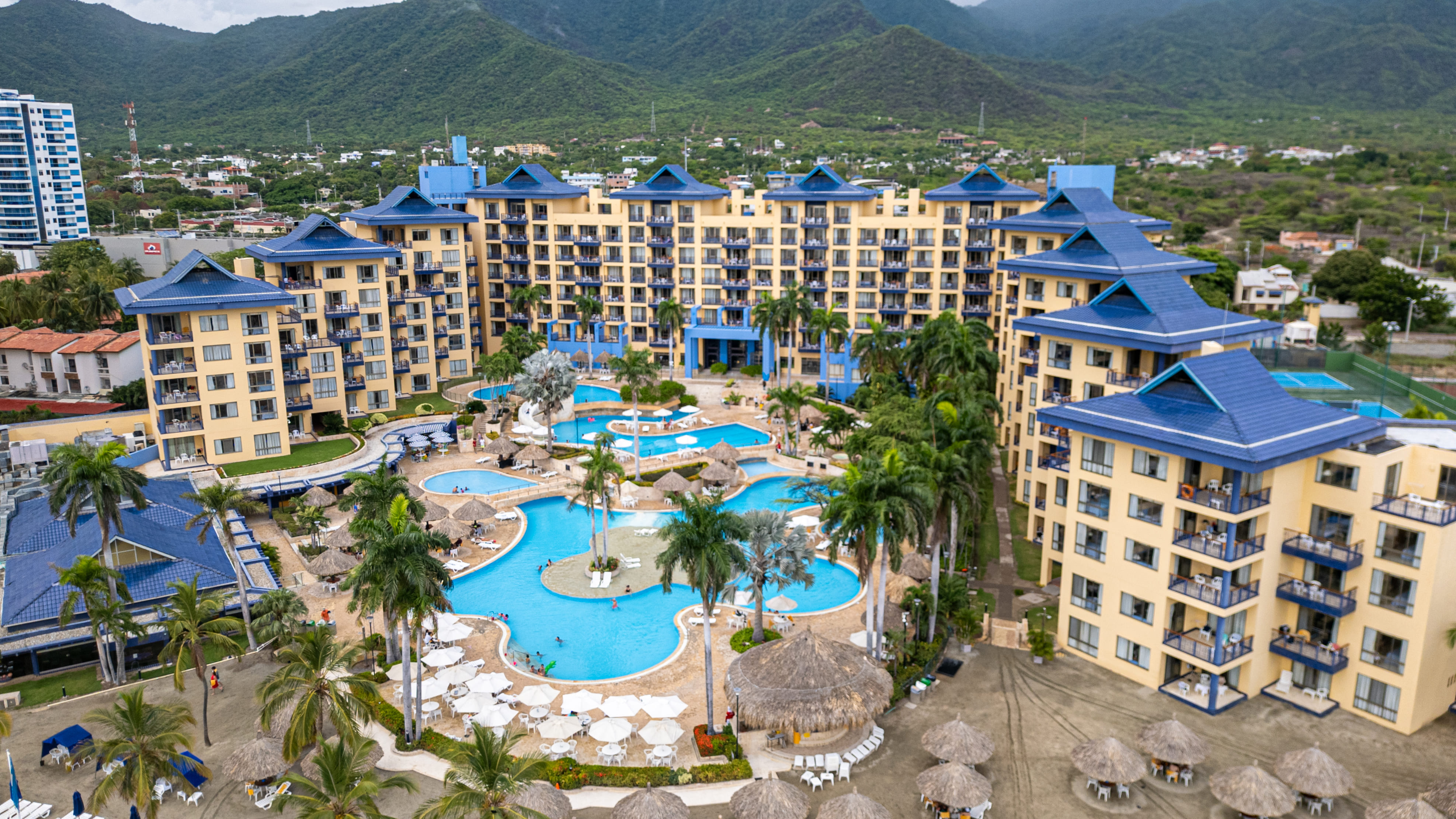 Vista de piscinas Zuana